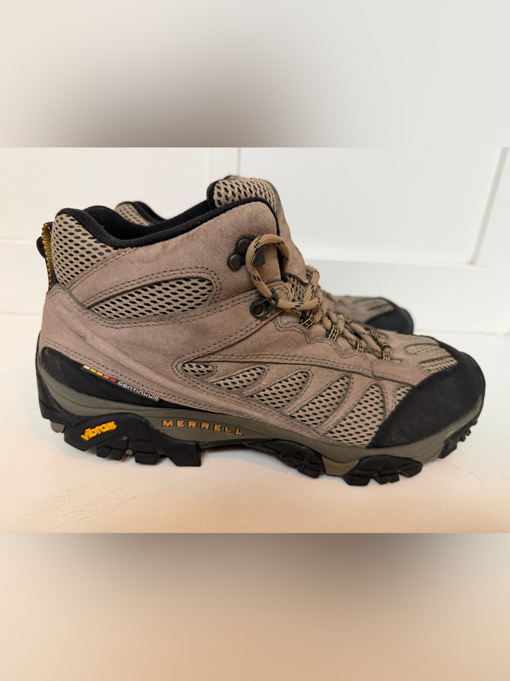 Merrell Moab 2 Ventilator Mid Boots Walnut Brown Waterproof Shoes Men’s 12
